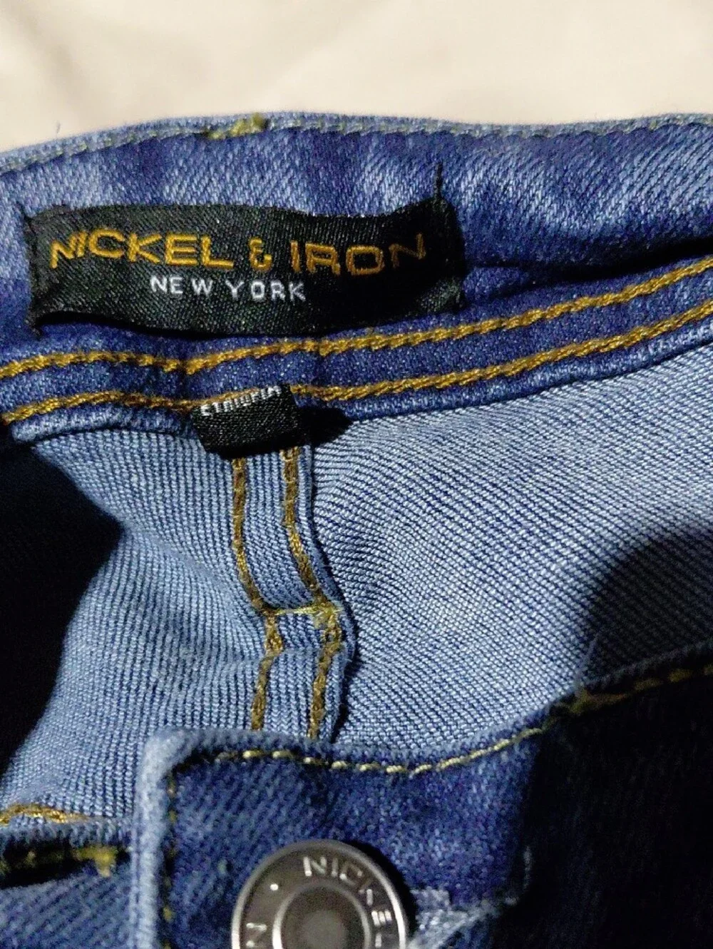 Men's Slim Straight Jeans in Medium Blue - Classic Everyday Style